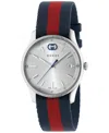 Gucci G-timeless Watch In Blue Red Blue