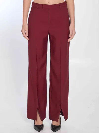 Gucci Women Tailored Trousers In Red