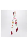 Gucci Thin Scarf In Multicolour Printed Silk Women In Multicolor