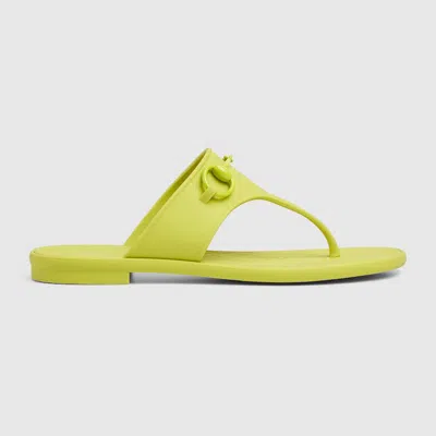 GUCCI GUCCI WOMEN'S THONG SANDAL WITH HORSEBIT