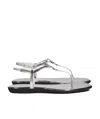 Gucci Interlocking-g Leather Sandals In Multi