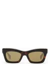Gucci Tortoiseshell Rectangular Acetate Sunglasses Women In Beige