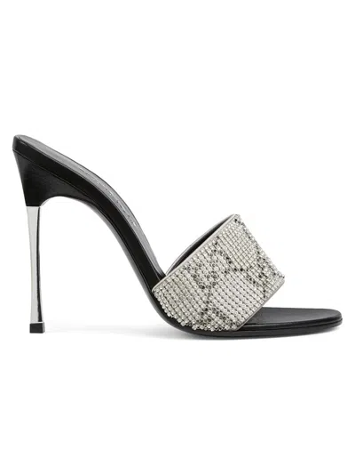 Gucci Bombshell 115mm Crystal-embellished Mesh Stiletto Sandals In Multi