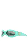 Gucci Women Turquoise Acetate Sunglasses In Green