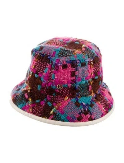 Pre-owned Gucci Women's Tweed Bucket Hat W/tags In Multi