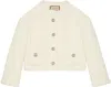 Gucci Tweed Jacket In White