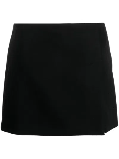 Gucci Women Twill Mini Skirt In Black