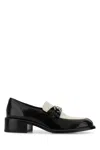 Gucci Women Two-tone Leather Loafers In Black