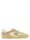 Gucci Two-tone Mesh And Suede Sneakers