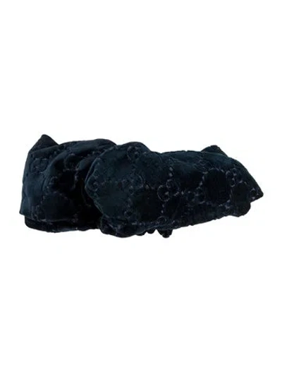 Pre-owned Gucci Women's Viscose Headband In Blue