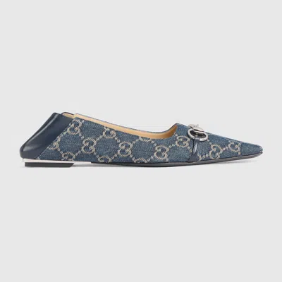 Gucci Women's Vittoria Ballerina In Blue