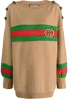 Gucci Sweaters In Camel