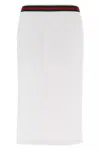 Gucci Web Skirt Skirts White In White
