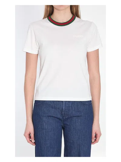 GUCCI WOMEN'S WEB T-SHIRT