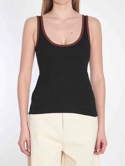 Gucci Women Web Tank Top
