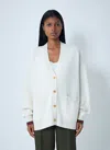 Gucci Ivory Wool And Cashmere Cardigan Women In White