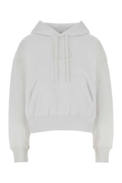 Gucci Women White Cotton Oversize Sweatshirt