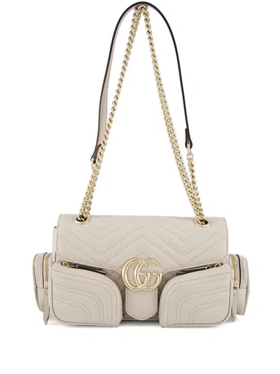 GUCCI GUCCI WOMEN WHITE LEATHER BAG