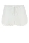 Gucci Women White Poplin Shorts