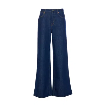 Gucci Women Wide Leg Denim Jeans