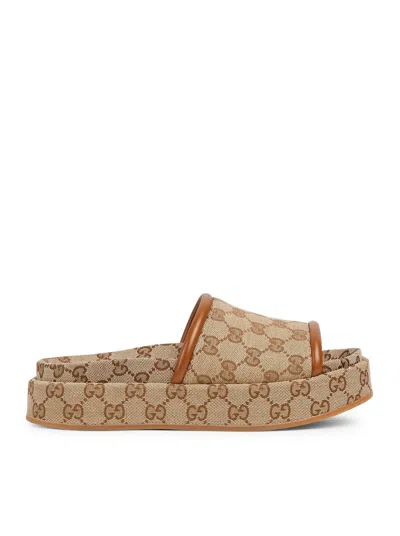 Gucci Women Women`s Platform Sandal With Gg