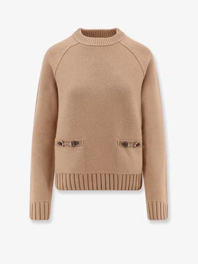 GUCCI GUCCI WOMEN WOOL AND CASHMERE SWEATER