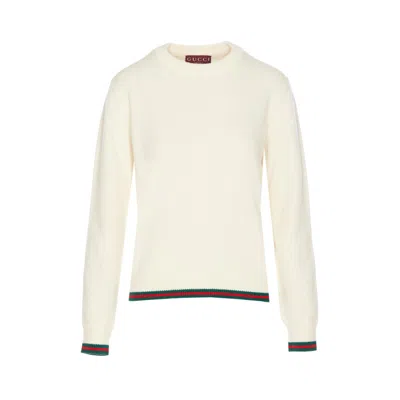Gucci Women Wool And Cashmere Sweater With Web
