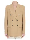Gucci Women Wool And Silk Double-breasted Jacket
