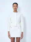 Gucci Wool-blend Boucle Jacket In White