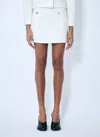 Gucci Women Wool-blend Boucle Mini Skirt In White