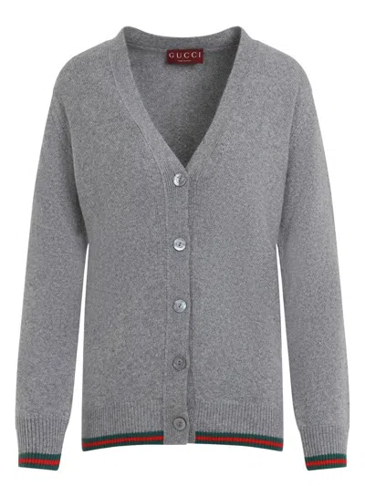 GUCCI WOMEN'S WOOL BLEND CARDIGAN