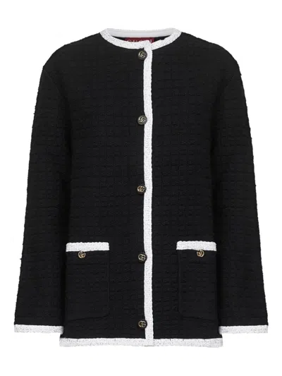 GUCCI GUCCI WOMEN WOOL BLEND CARDIGAN