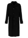 Gucci Black Wool Blend Coat