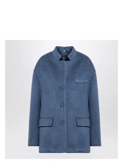 GUCCI WOMEN'S WOOL BLEND MÃ©LANGE AVIATOR JACKET
