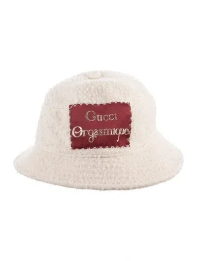 Pre-owned Gucci Women's Wool Bucket Hat In Neutrals