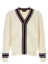 Gucci White Wool Cardigan In Neutral