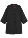 Gucci Dark Grey Single Breasted Coat In Grey