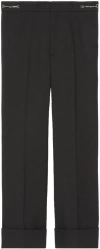 Gucci Wool Cropped Trousers In Black