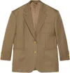 Gucci Heavy Wool Jacket W/horsebit In Brown