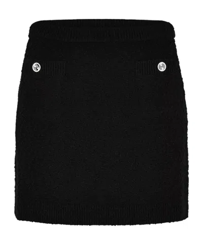 Gucci Women's Wool Knit Mini Skirt In Black