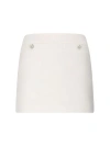 Gucci Women Wool-blend Boucle Mini Skirt In White