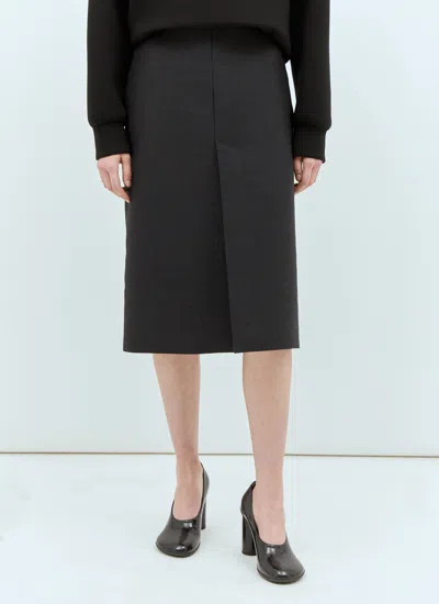 Gucci Women Wool Pencil Skirt In Black