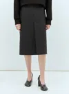 Gucci Women Wool Pencil Skirt In Gray