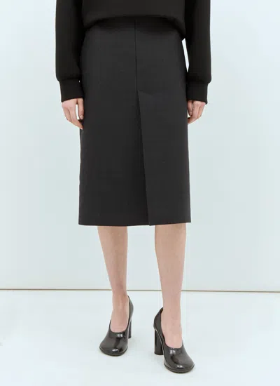 Gucci Women Wool Pencil Skirt In Gray