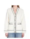 Gucci Incrocio Gg Ribbed-knit Cardigan