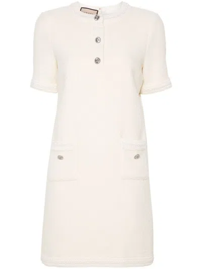 Gucci Women Wool Tweed Dress