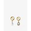 Gucci Blondie Brass Mismatched Earrings In Yellow Gold