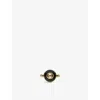 GUCCI GUCCI WOMEN'S YELLOW GOLD TWO-TONED 18CT YELLOW-GOLD, DIAMOND AND ONYX RING