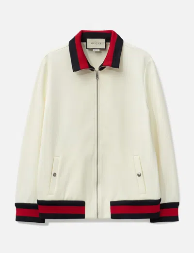 Gucci Women Zip Up Jacket In Neutral