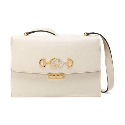Gucci Women Zumi Grained Leather Shoulder Bag Crossbody Bag Small